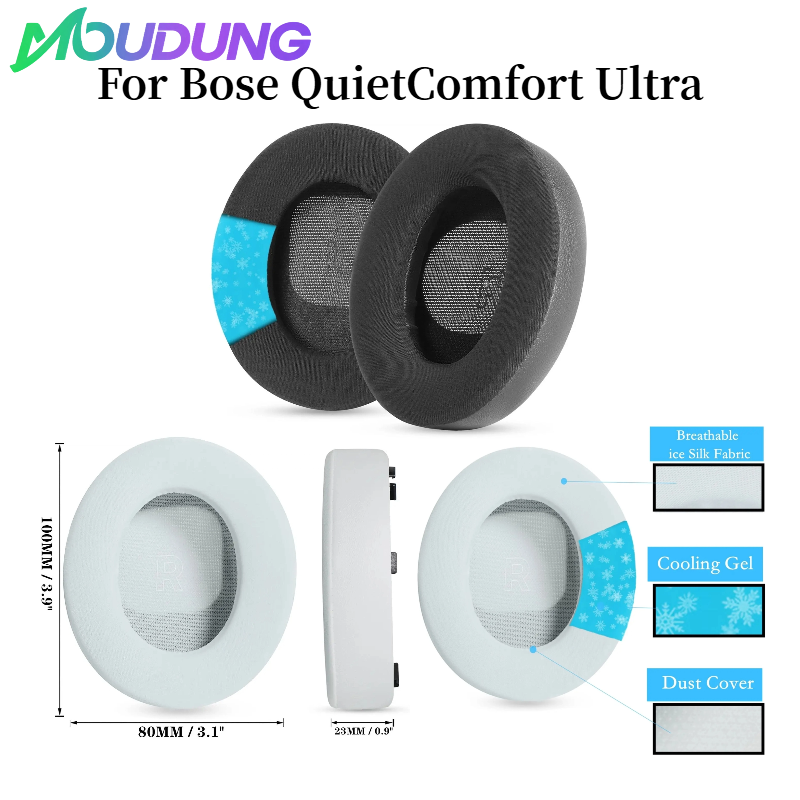 Bose Headphone Qc Ultra - MOUDUNG بطانة للأذن من جل التبريد
