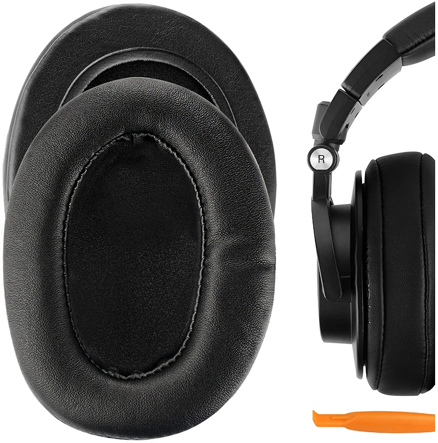 Audio Technica Headphone Ath-M50X - وسائد أذن بديلة من الجلد الصناعي