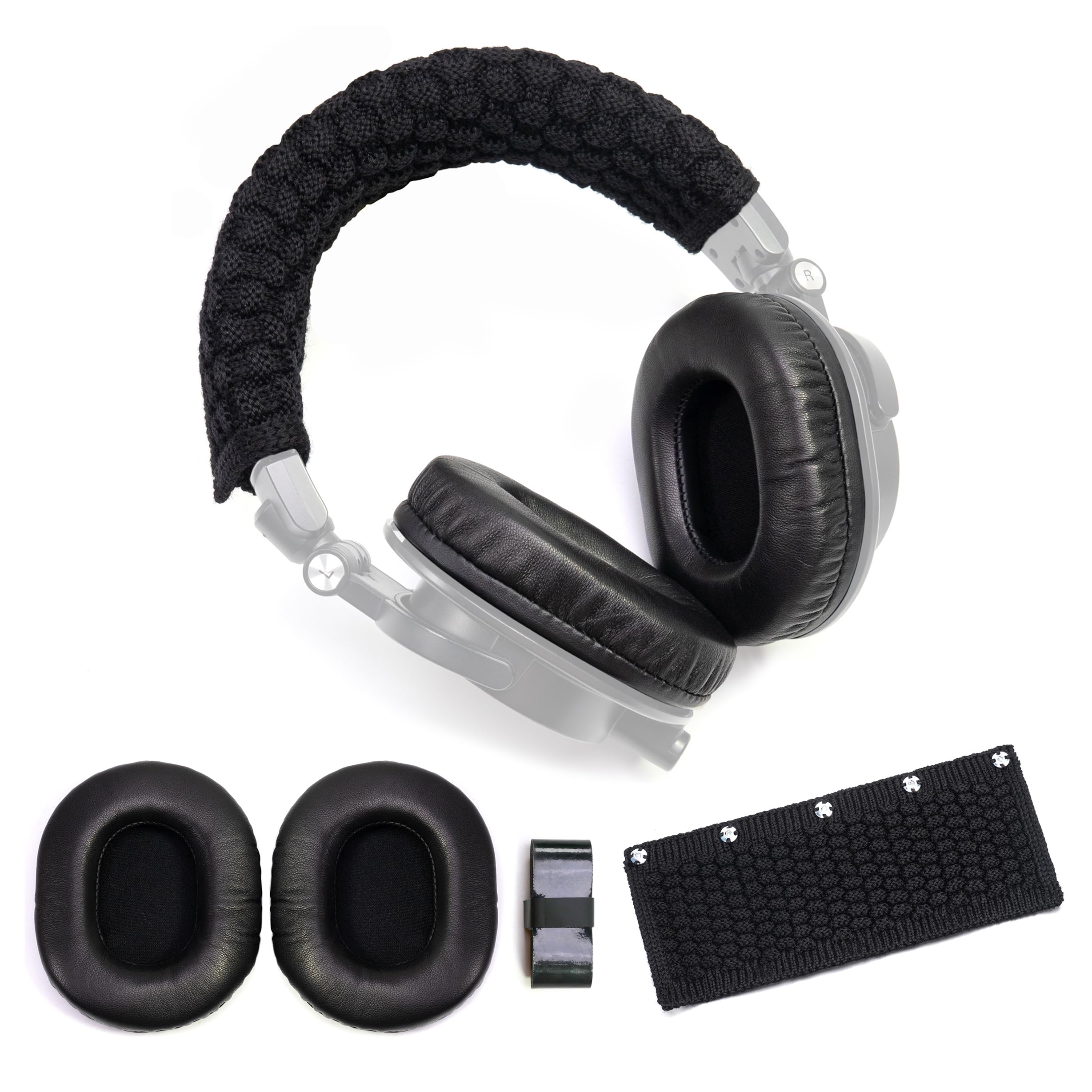Audio Technica Headphone Ath-M50X - وسادات أذن من جلد الخراف لسماعات