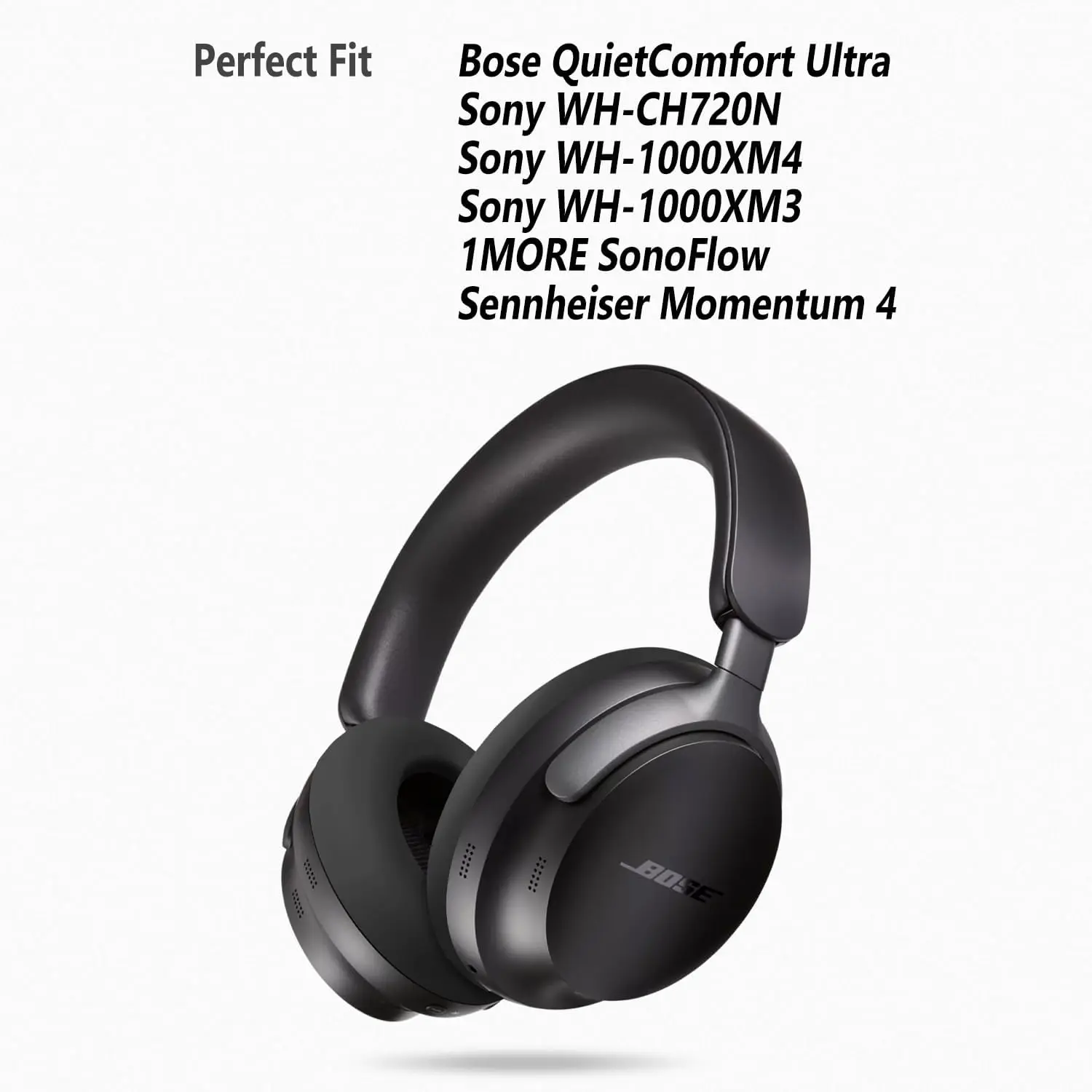 Sennheiser Headphone Momentum 4 - كم واقي للأذن من السيليكون ،