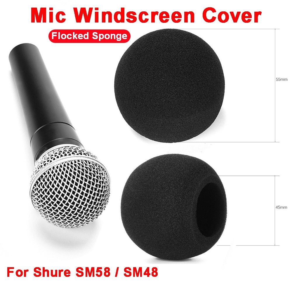 Shure Mic Mv7 - غطاء ميكروفون بديل من الإسفنج المخملي
