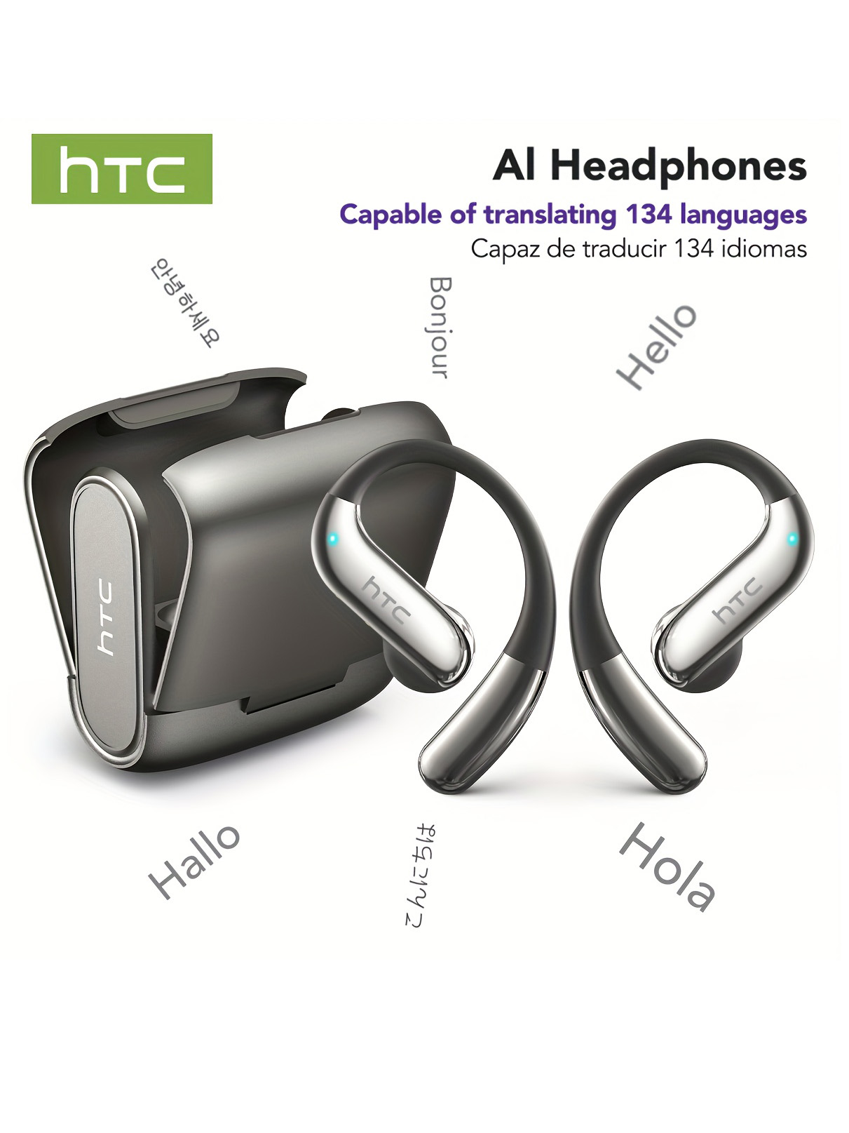Earbuds Charging Case - سماعات بلوتوث مفتوحة الأذن HTC 30