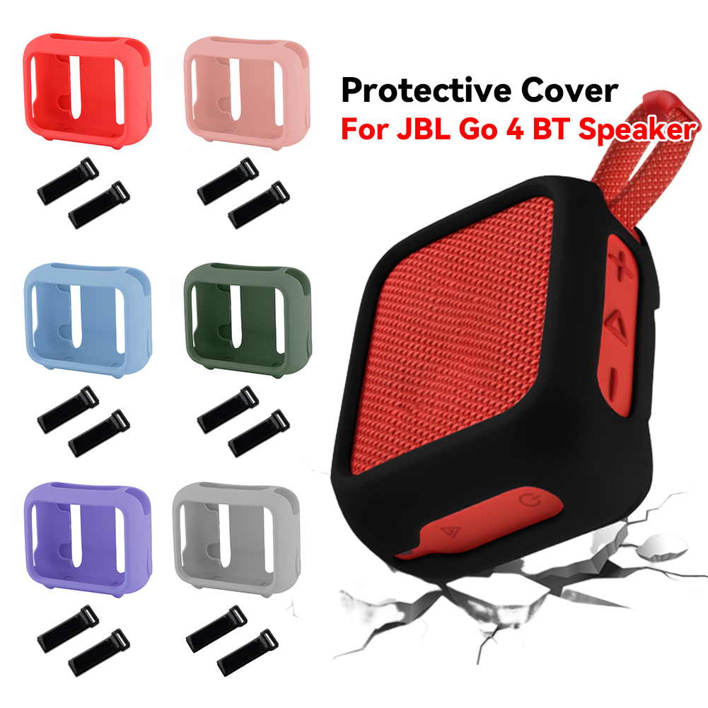Jbl Speaker Go 4 - غطاء حماية من السيليكون مع حزام