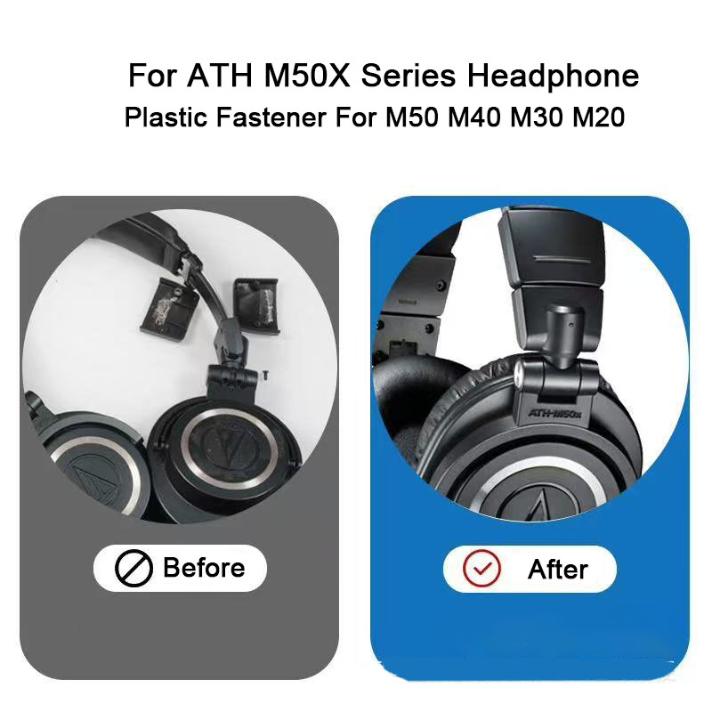 Audio Technica Headphone Ath-M50X - قفل بلاستيكي بديل جديد لسماعات الرأس