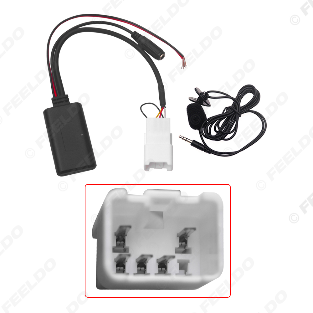 FEELDO 1 قطعة سيارة 5Pin سماعة - مراجعة Bluetooth Adapter Receiver وسعره