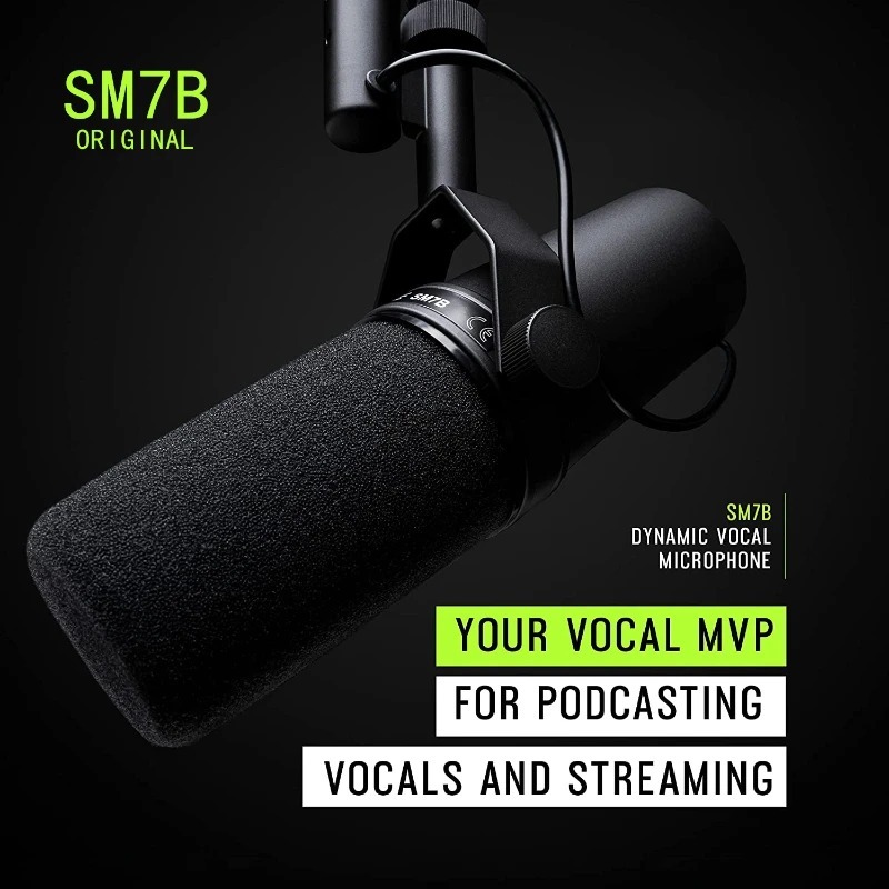 ميكروفون شور SM7B، ميكروفون دي - مراجعة Shure Mic Sm7B وسعره
