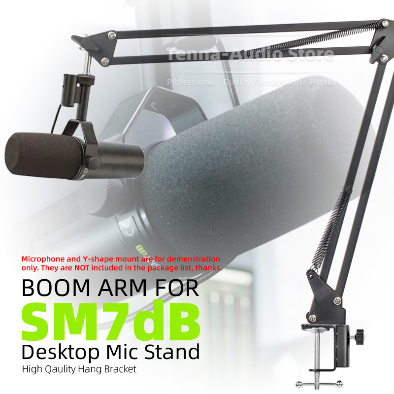 حامل ميكروفون مكتبي متوافق مع  - مراجعة Shure Mic Sm7B وسعره