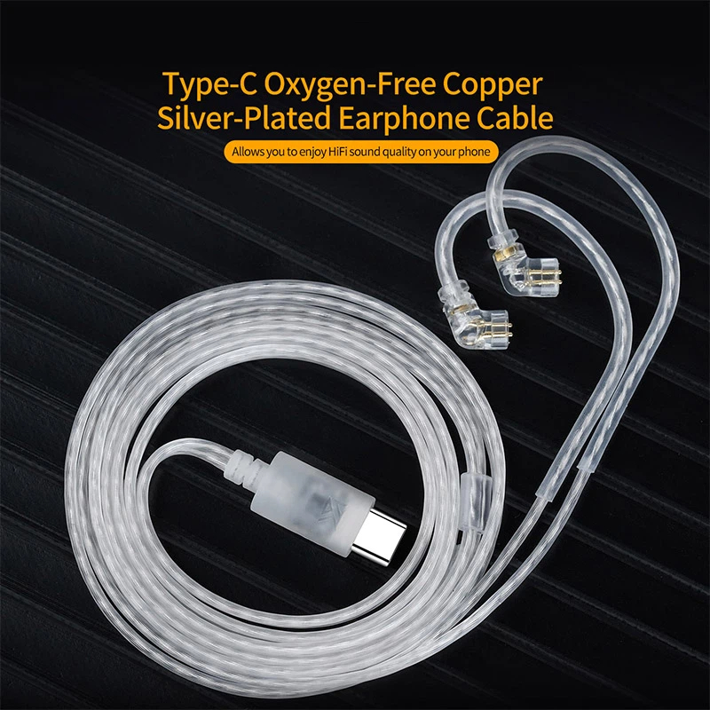 كابل سماعات KZ من نوع OFC مطلي - مراجعة Wired Earphone Mic وسعره