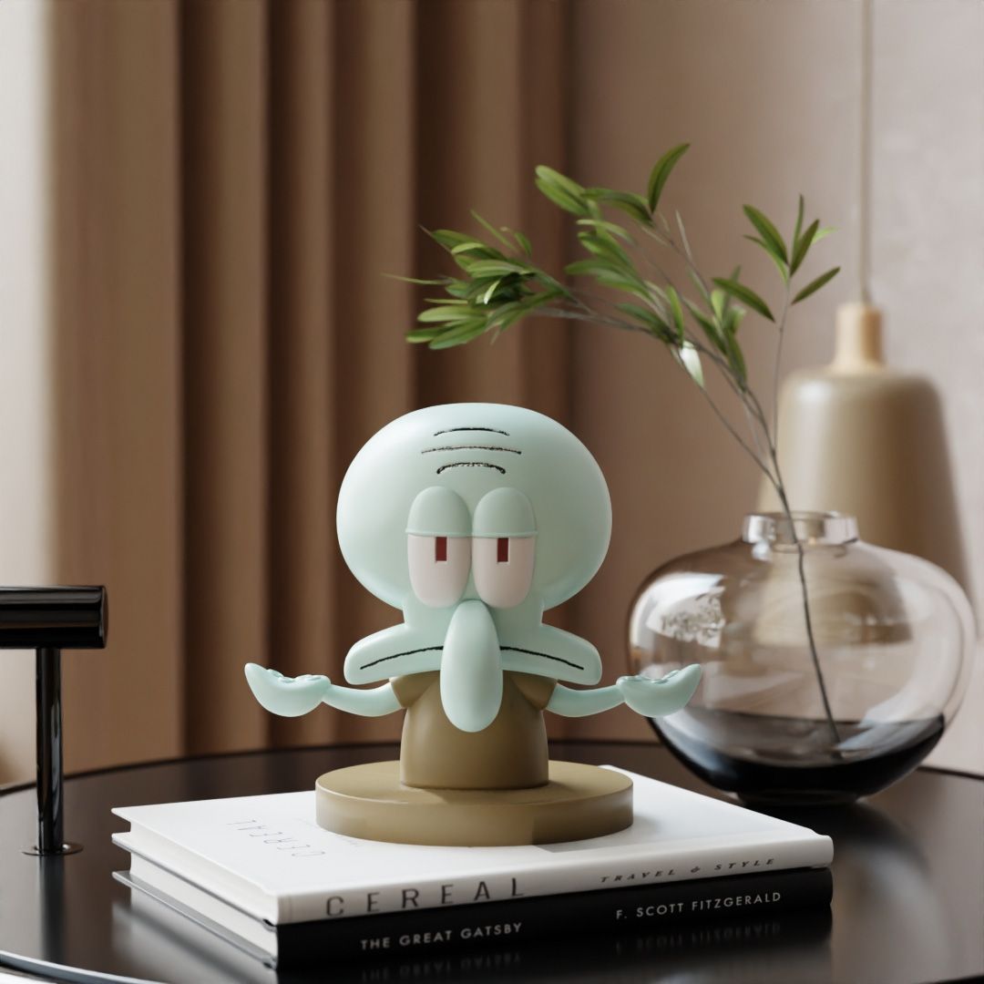 سبونجبوبس سكوير بانتس Squidwar - مراجعة Headphone Stand Desk وسعره
