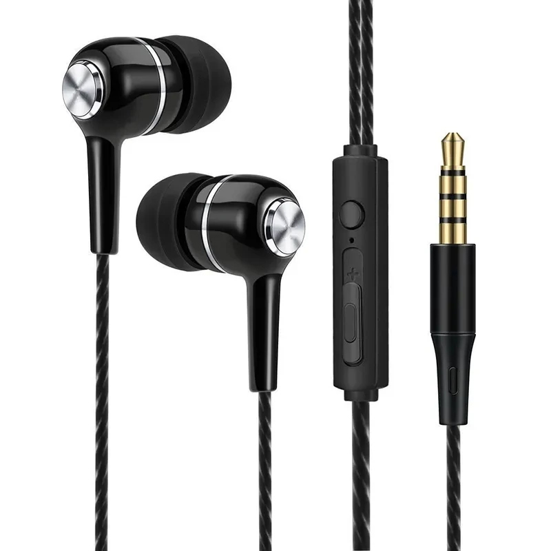سماعات أذن سلكية 3.5 ملم داخل  - مراجعة Wired Earphone Mic وسعره