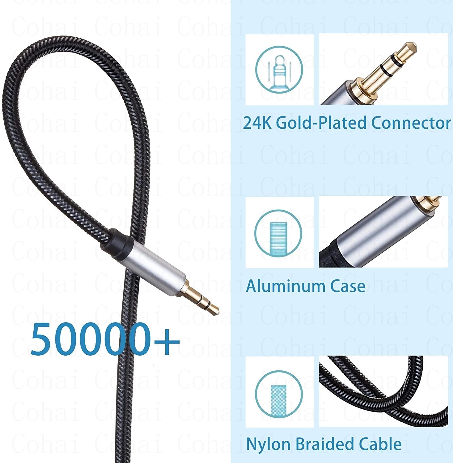 3.5 مللي متر جاك كابل الصوت جا - مراجعة Cable Extension 3.5 وسعره