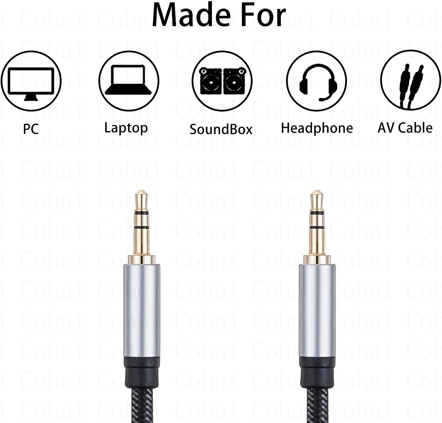 3.5 مللي متر جاك كابل الصوت جا - مراجعة Cable Extension 3.5 وسعره