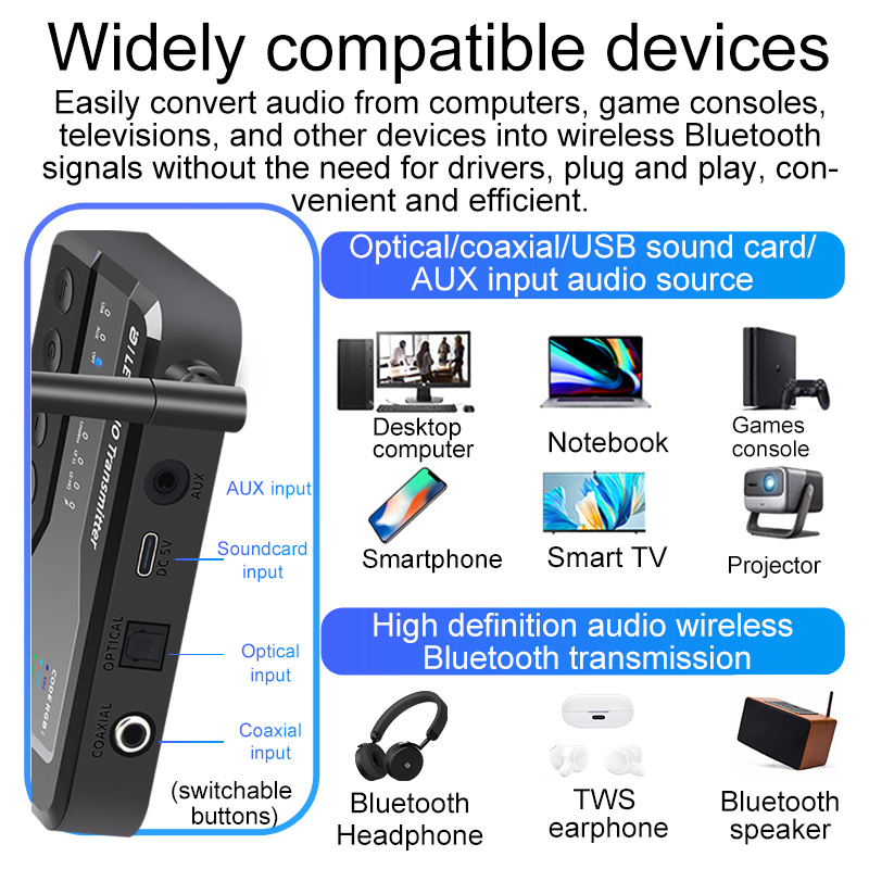 جهاز إرسال صوتي بلوتوث 5.3، مد - مراجعة Bluetooth Adapter Receiver وسعره