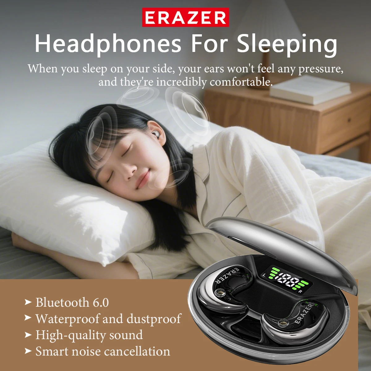 سماعات أذن بلوتوث EARZER XF58  - مراجعة Earbuds Charging Case وسعره