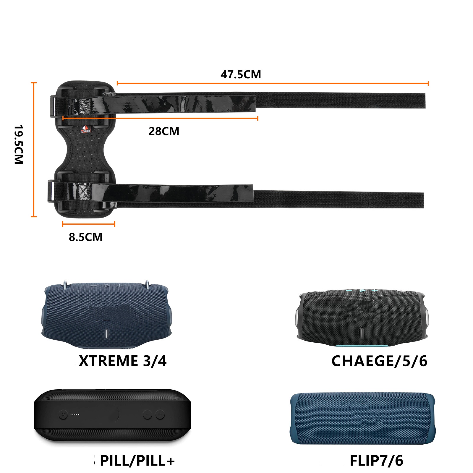 حامل مكبر صوت أسود مناسب لحزام - مراجعة Jbl Speaker Charge 5 وسعره