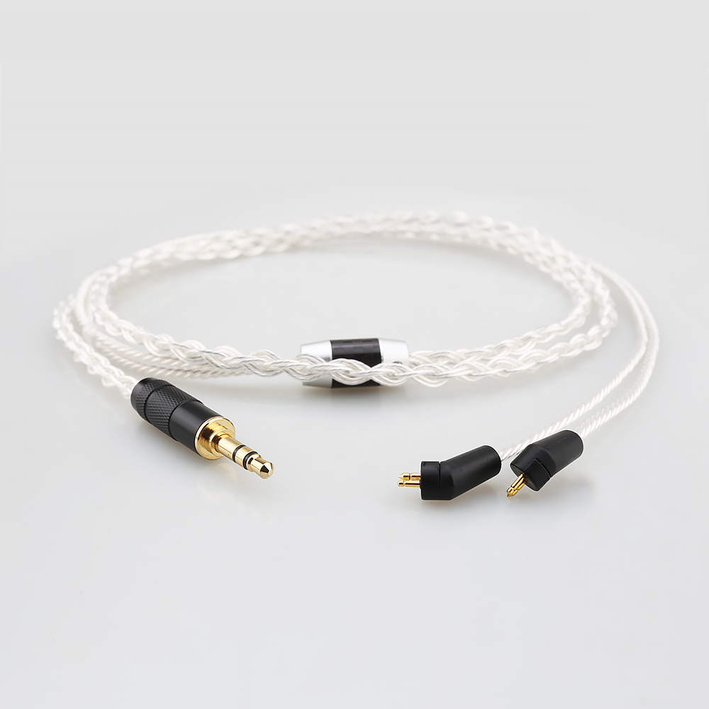 كابل ترقية مطلي بالفضة بثماني  - مراجعة In Ear Monitor Iem وسعره