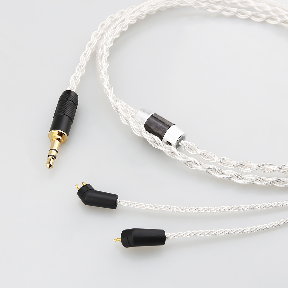 كابل ترقية مطلي بالفضة بثماني  - مراجعة In Ear Monitor Iem وسعره