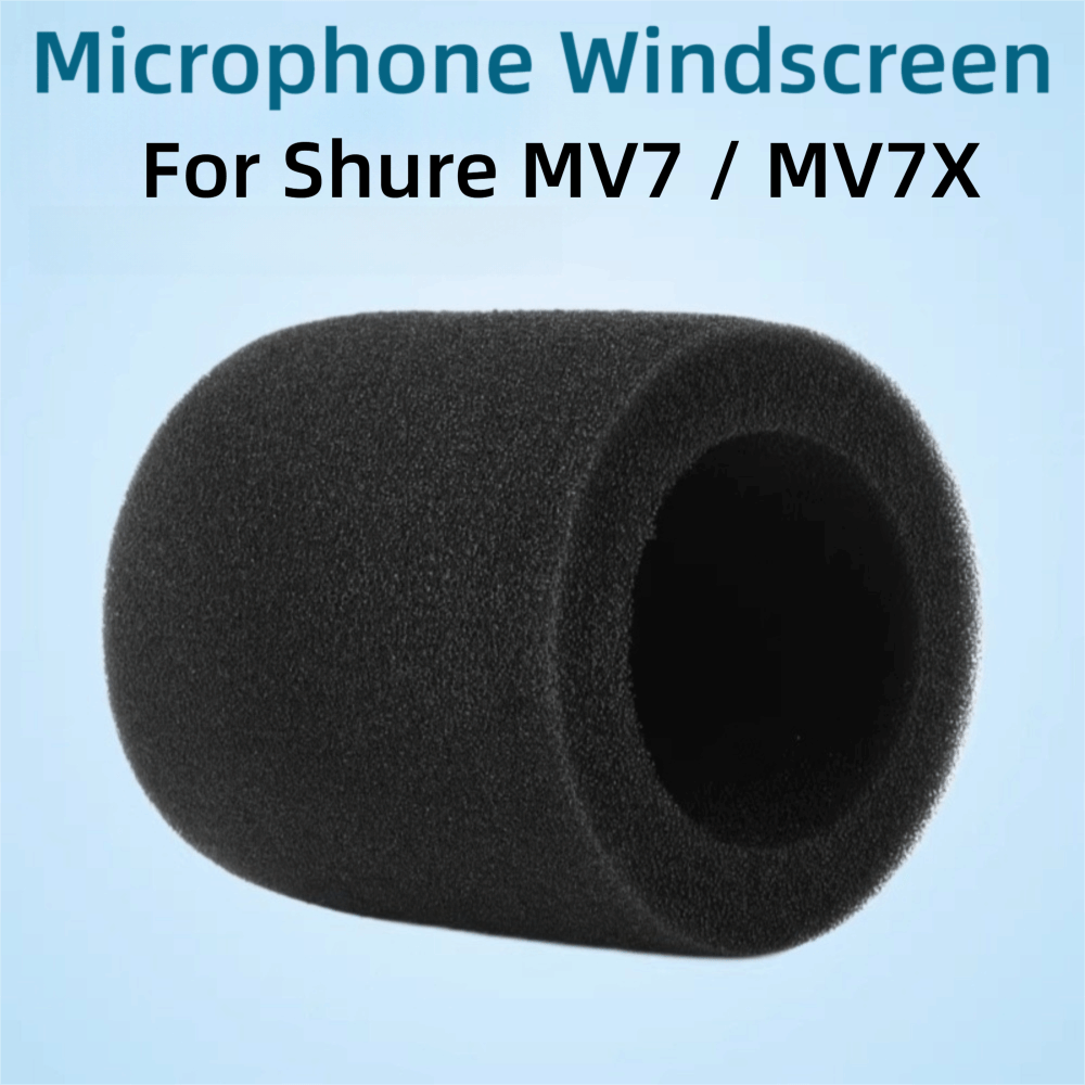 غطاء ميكروفون بديل من الإسفنج  - مراجعة Shure Mic Mv7 وسعره