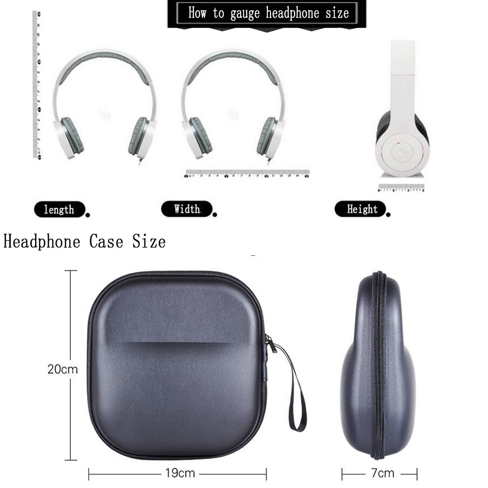 POYATU حقيبة سماعة الاذن حقيبة - مراجعة Sennheiser Headphone Hd 25 وسعره