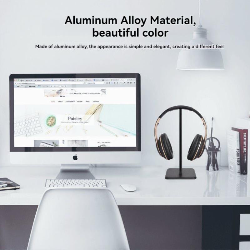 حامل سماعات رأس بلاستيكي عالمي - مراجعة Headphone Stand Desk وسعره