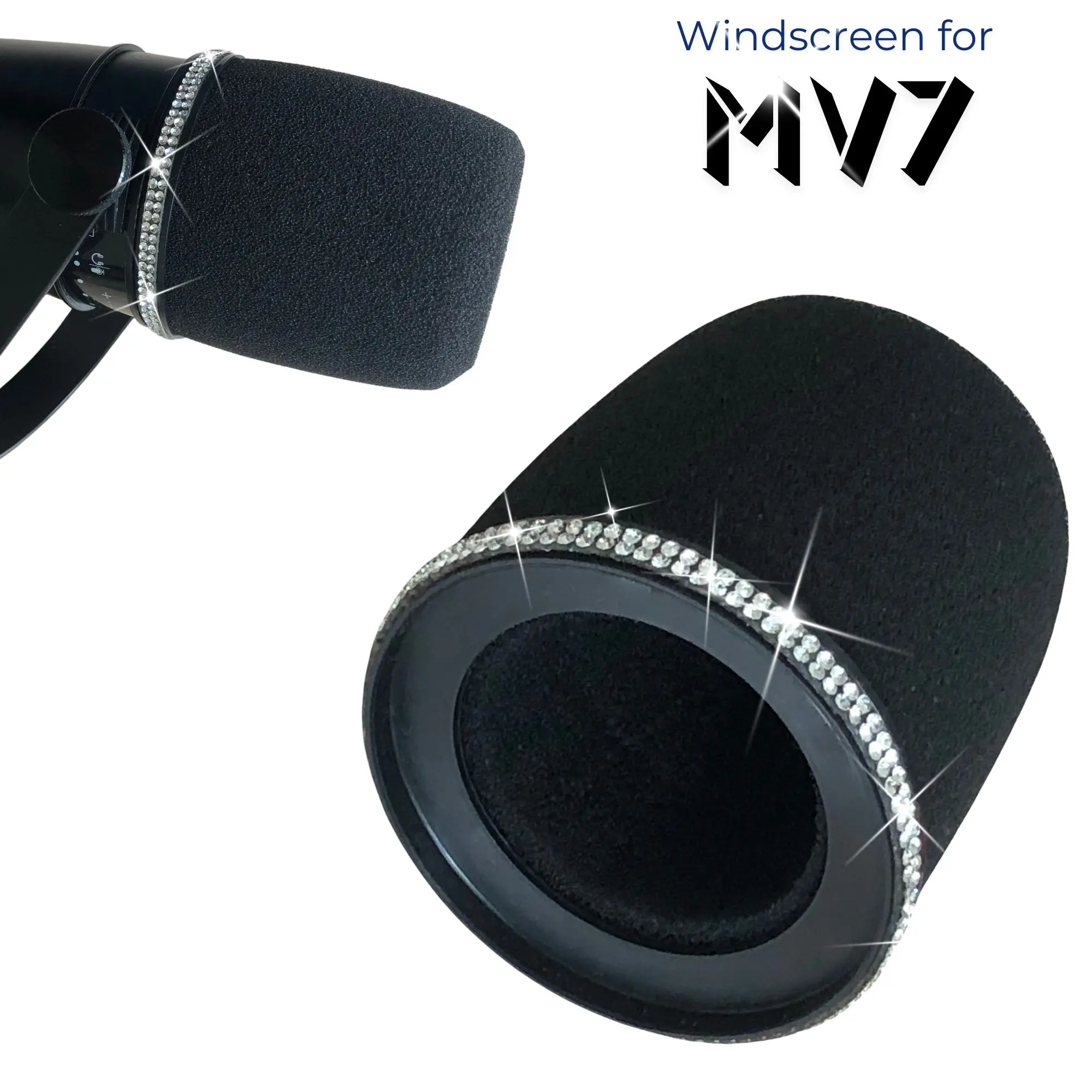 فلتر بوب رغوي MV7 سباركلي لـ S - مراجعة Shure Mic Sm7B وسعره