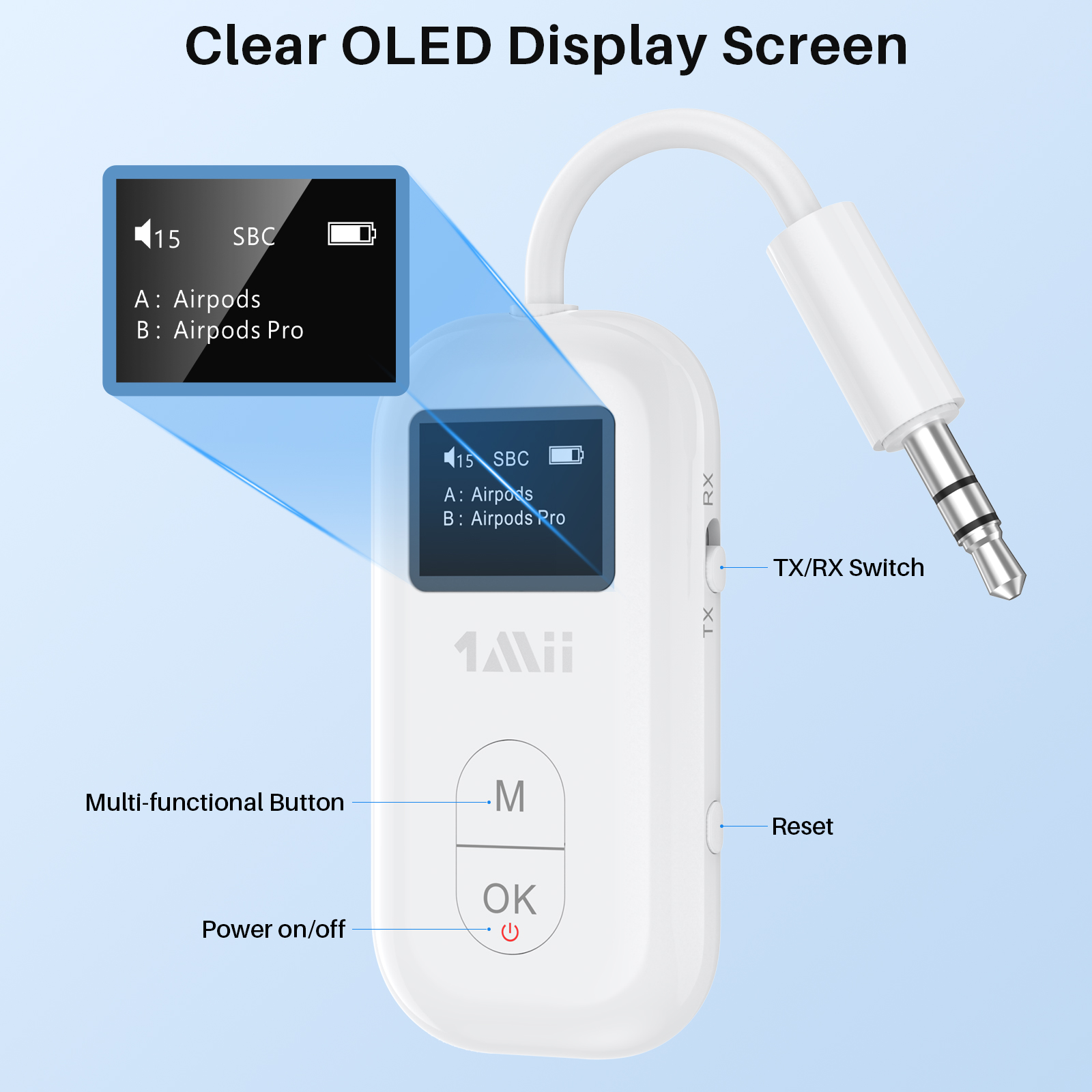 محول بلوتوث 1Mii للطائرات بمنف - مراجعة Bluetooth Adapter Receiver وسعره