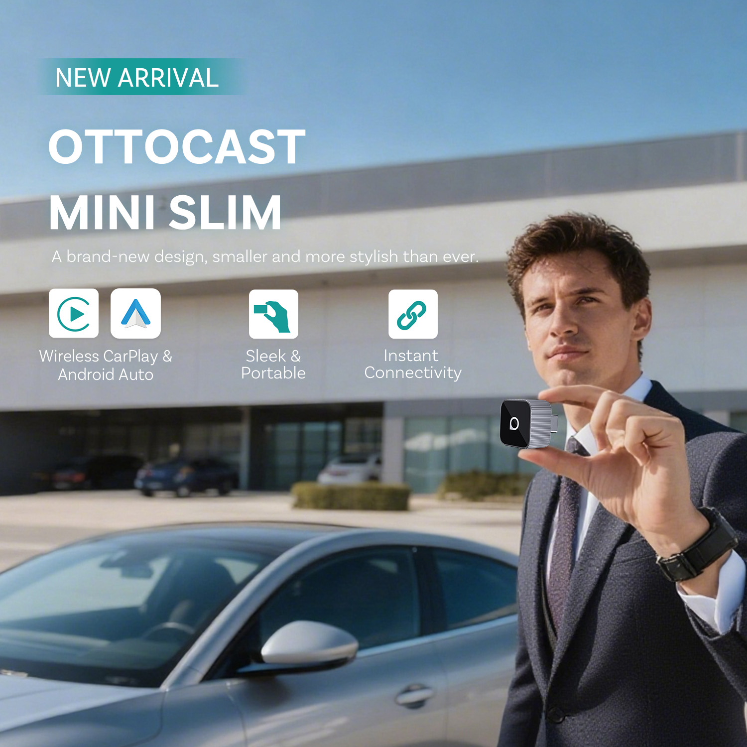 Ottocast Mini Slim Wireless Ca - مراجعة Bluetooth Adapter Receiver وسعره