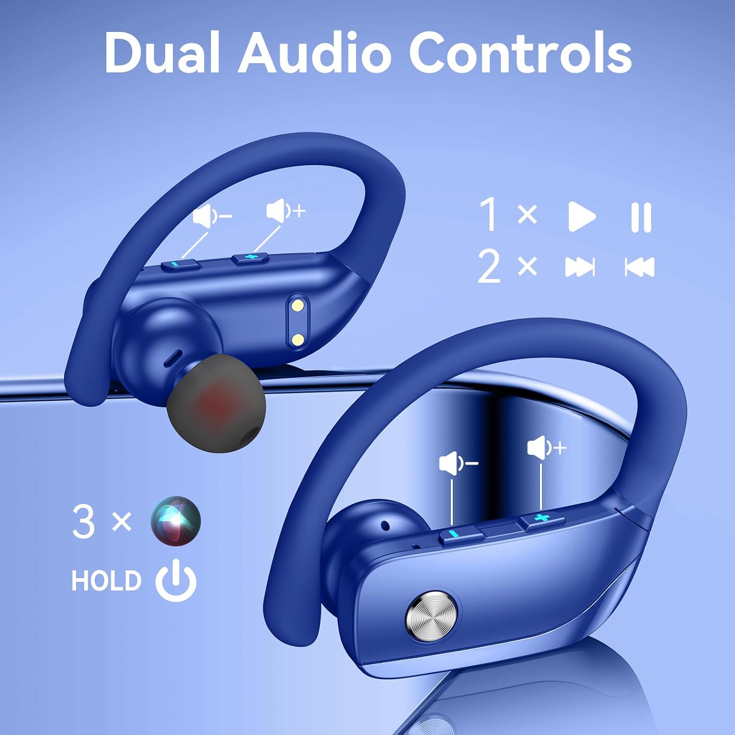 سماعات أذن لاسلكية مع علبة شحن - مراجعة Sports Earphone Hook وسعره