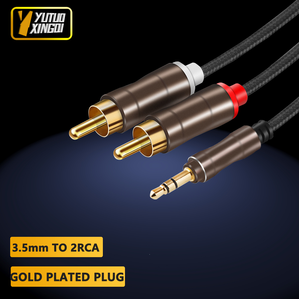 3.5 مللي متر إلى 2RCA مزدوج لو - مراجعة Cable Extension 3.5 وسعره